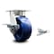 Service Caster 5 Inch Kingpinless Solid Poly Wheel Swivel Caster with Brake and Swivel Lock SCC SCC-KP30S520-SPUR-SLB-BSL - alternate 1